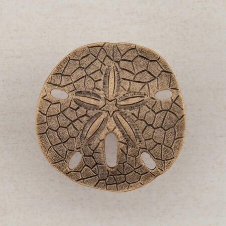 Acorn Mfg Artisan Collection Sand Dollar Knob, Museum Gold DPDGP